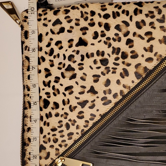 Shondra Roberts Crossbody Leather/Calf Hair Bag NWT - Picture 10 of 14